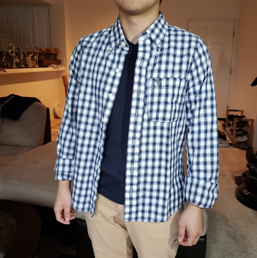 Never Worn Abercrombie & Fitch Plaid Long Sleeve